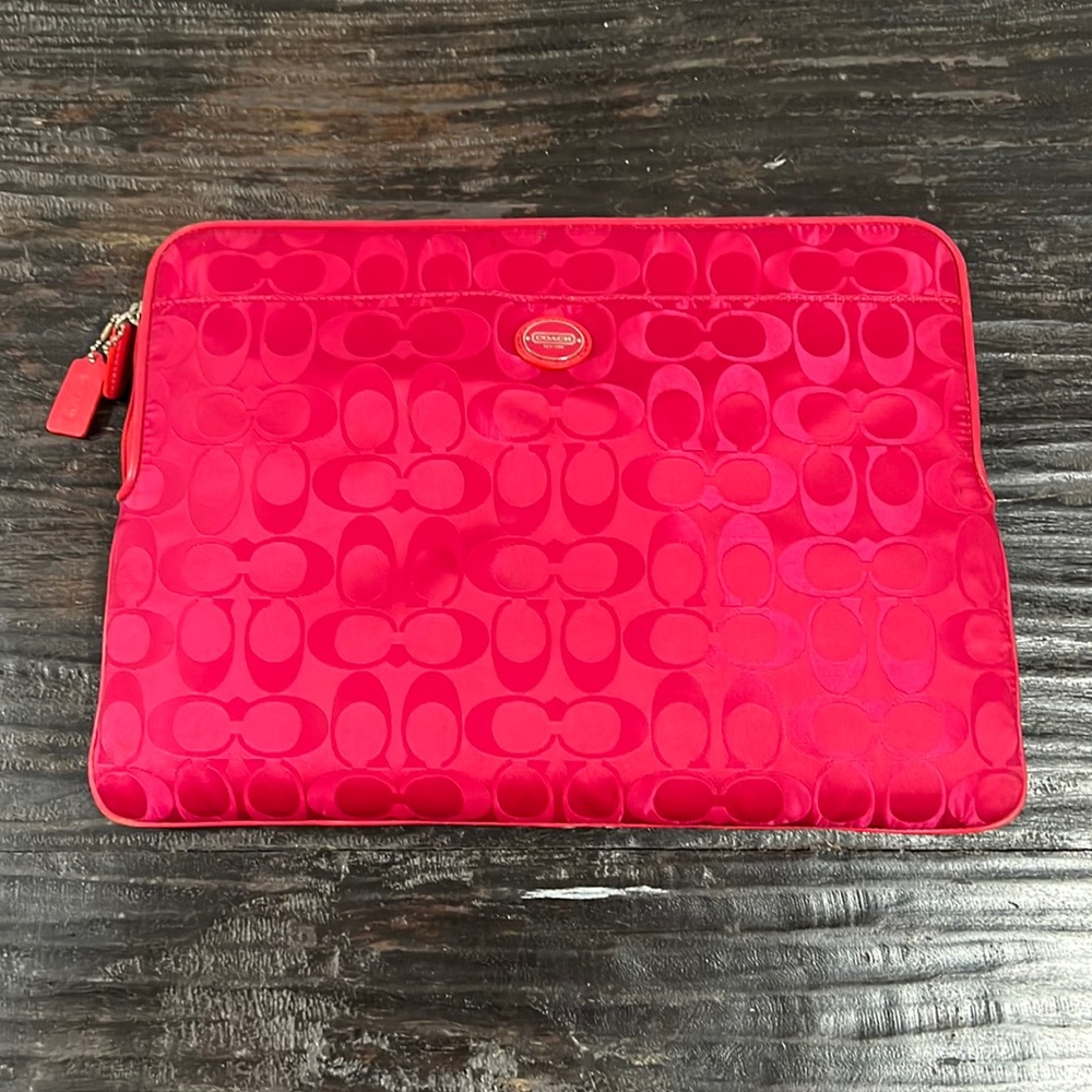 Coach laptop holder